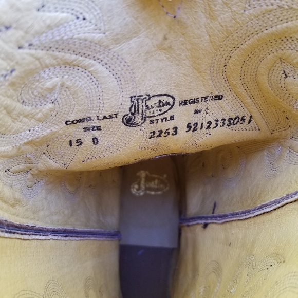 Justin Men's Bay Apache 2253 15D - Picture 12 of 12